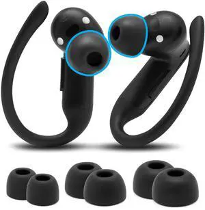 TipZ Powerbeats Pro 2 Memory Foam Ear Tips Compatible with Beats Powerbeats Pro 2 by Wicked Cushions | Enhanced Comfort, Secure Fit & Noise Isolation | Black TipZ Powerbeats Pro 2 Memory Foam Ear Tips Compatible with Beats Powerbeats Pro 2 by Wicked Cushions | Enhanced Comfort, Secure Fit & Noise Isolation | Black