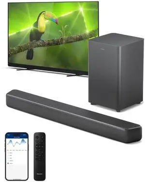 B5309 2.1 Channel Soundbar with Wireless Subwoofer - Bluetooth, HDMI ARC, DTS Virtual:X, 240W Max Power, Dark Grey B5309 2.1 Channel Soundbar with Wireless Subwoofer - Bluetooth, HDMI ARC, DTS Virtual:X, 240W Max Power, Dark Grey