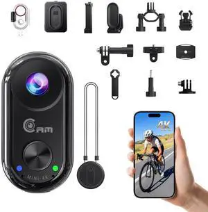 4K Mini Body Camera,Wearable Magnetic Thumb Action Camera,6-Axis Stabilized Portable POV Cam,40M Waterproof Camera,with Motorcycle Helmet/Cycling Mounting Accessories (Supports 256GB TF Card) 4K Mini Body Camera,Wearable Magnetic Thumb Action Camera,6-Axis Stabilized Portable POV Cam,40M Waterproof Camera,with Motorcycle Helmet/Cycling Mounting Accessories (Supports 256GB TF Card)