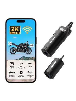 K6 Motorcycle Dash Cam Dual Channel QHD 2K+1080P, IP67 Waterproof Mini Motocam with Wi-Fi, 120°Golden Angel, G-Sensor Detection, Support 256GB(SD Card not Included) K6 Motorcycle Dash Cam Dual Channel QHD 2K+1080P, IP67 Waterproof Mini Motocam with Wi-Fi, 120°Golden Angel, G-Sensor Detection, Support 256GB(SD Card not Included)