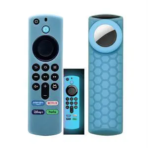 TV Stick 3rd Remote Cover Case with Airtag Holder (Glow in The Dark) Compatible with Fir TV Stick 3rd Gen,Tracker Cover for Tile Sticker 2020,Glow Blue TV Stick 3rd Remote Cover Case with Airtag Holder (Glow in The Dark) Compatible with Fir TV Stick 3rd Gen,Tracker Cover for Tile Sticker 2020,Glow Blue