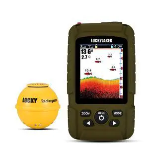Portable Sonar Fish Finder Boat Depth Fishing Fish Finders Waterproof Handheld Wireless Fishing Finder Kayak Transducer Depth Finders for Ice Fishing Sea Portable Sonar Fish Finder Boat Depth Fishing Fish Finders Waterproof Handheld Wireless Fishing Finder Kayak Transducer Depth Finders for Ice Fishing Sea
