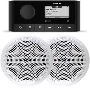 Entertainment MS-RA60 Marine Receiver with 1 Pair EL-F651W 6.5 Marine Speakers with White Classic Grills Entertainment MS-RA60 Marine Receiver with 1 Pair EL-F651W 6.5 Marine Speakers with White Classic Grills