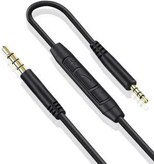 Replacement Audio Cable for Bose Headphones Cord Wire 3.5mm to 2.5mm | Compatible with Bose 700 Quietcomfort 25 QC25 35 QC35 QC35II 45 QC45 JBL Tune 710BT 660NC 760NC, in-line Mic & Volume Control Replacement Audio Cable for Bose Headphones Cord Wire 3.5mm to 2.5mm | Compatible with Bose 700 Quietcomfort 25 QC25 35 QC35 QC35II 45 QC45 JBL Tune 710BT 660NC 760NC, in-line Mic & Volume Control