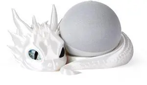 Dragon Stand for Echo Dot 4th/5th Gen, 3D Printed Smart Speaker Holder and Exquisite Desktop Decoration (White) Dragon Stand for Echo Dot 4th/5th Gen, 3D Printed Smart Speaker Holder and Exquisite Desktop Decoration (White)