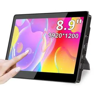 Portable Monitor Touchscreen,8.9 Inch Small Monitor for Computer| 1920 * 1200 |16:10|450Nits|Optical Bonding| HDMI/USB-C Port|Mini Display for Raspberry Pi Laptop Mini PC Mac Portable Monitor Touchscreen,8.9 Inch Small Monitor for Computer| 1920 * 1200 |16:10|450Nits|Optical Bonding| HDMI/USB-C Port|Mini Display for Raspberry Pi Laptop Mini PC Mac