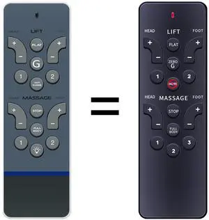 Replacement Remote Control for Reverie 5i, 5D, 7S, R400, or 4M and 4M Low Pro ERC108 or RC-WM-103, 107, and 108 Adjustable Bed (Old Remote Must Match Picture on Right, New Version Shown Left) Replacement Remote Control for Reverie 5i, 5D, 7S, R400, or 4M and 4M Low Pro ERC108 or RC-WM-103, 107, and 108 Adjustable Bed (Old Remote Must Match Picture on Right, New Version Shown Left)