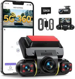 4 Channel Dash Cam Front Rear Left Right Inside with 128GB Card | 5G WiFi 1080P Dash Camera for Cars, 360° Panoramic View, IR Night Vision, 24H Parking Monitor, Hardwire Kit, G-Sensor 4 Channel Dash Cam Front Rear Left Right Inside with 128GB Card | 5G WiFi 1080P Dash Camera for Cars, 360° Panoramic View, IR Night Vision, 24H Parking Monitor, Hardwire Kit, G-Sensor