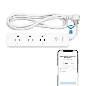 LINKVOLT Smart Power Strip WiFi Surge Protector Alexa Google Home Voice Control Outlet Extender for Home Office 3AC 15A 1875W 2.4GHz Voice Control LINKVOLT Smart Power Strip WiFi Surge Protector Alexa Google Home Voice Control Outlet Extender for Home Office 3AC 15A 1875W 2.4GHz Voice Control