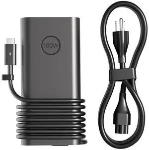 100W USB-C AC Charger Compatible with Dell Pro Max/Rugged/Plus 14 16 Inspiron 14 16 Plus 7420 7430 Precision 3540 3541 5680 5690 5770 XPS 14 13 9440 Latitude 5501 5411 5421 5511 Laptop 100W USB-C AC Charger Compatible with Dell Pro Max/Rugged/Plus 14 16 Inspiron 14 16 Plus 7420 7430 Precision 3540 3541 5680 5690 5770 XPS 14 13 9440 Latitude 5501 5411 5421 5511 Laptop