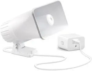 110V Outdoor Alarm Security Siren (TC-S7545-110), 80W Wired Horn, 120dB Long Range Sound, Wi-Fi Socket Included for Remote Activation, Weather Resistant, 8ft Cable 110V Outdoor Alarm Security Siren (TC-S7545-110), 80W Wired Horn, 120dB Long Range Sound, Wi-Fi Socket Included for Remote Activation, Weather Resistant, 8ft Cable