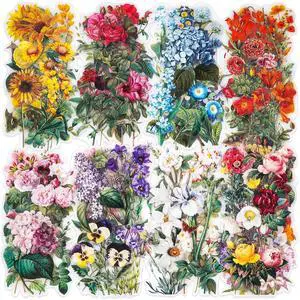 100 Pieces Vintage Flower Stickers Set - Big 3.4" Waterproof Clear Botanical Floral Journaling Sticker for Scrapbooking Junk Journal Supplies Bullet Journals Planner Collage Laptop Paper Crafts 100 Pieces Vintage Flower Stickers Set - Big 3.4" Waterproof Clear Botanical Floral Journaling Sticker for Scrapbooking Junk Journal Supplies Bullet Journals Planner Collage Laptop Paper Crafts