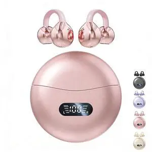 Clip on Earbuds Open Ear Wireless Bluetooth 5.4 Headphones with Mic,60H Play,Noise Cancelling,Waterproof,Sports Ear Buds,Comfortable for Small Ears & Glasses Wearers,Workouts (Off White) Clip on Earbuds Open Ear Wireless Bluetooth 5.4 Headphones with Mic,60H Play,Noise Cancelling,Waterproof,Sports Ear Buds,Comfortable for Small Ears & Glasses Wearers,Workouts (Off White)