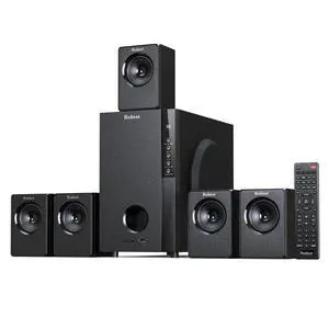 Home Theater Systems with 5.25 inch Subwoofer, 600 Watts Peak | 5.1 Wired Satellite Surround Sound Speakers, Deep Bass Audio Stereo System with FM Radio Bluetooth AUX DVD USB SD Input Home Theater Systems with 5.25 inch Subwoofer, 600 Watts Peak | 5.1 Wired Satellite Surround Sound Speakers, Deep Bass Audio Stereo System with FM Radio Bluetooth AUX DVD USB SD Input