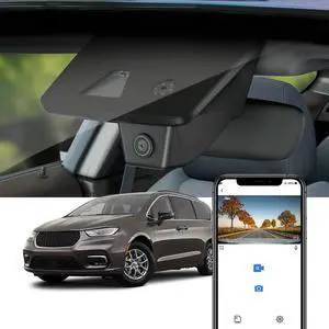 4K Dash Cam Compatible with Chrysler Pacifica 2018-2026 & Plug-in Hybrid, OEM Factory Look, UHD 2160P Video, Loop Recording, Built-in WiFi & APP, Gravity Sensor, Plug & Play, 64GB Card 4K Dash Cam Compatible with Chrysler Pacifica 2018-2026 & Plug-in Hybrid, OEM Factory Look, UHD 2160P Video, Loop Recording, Built-in WiFi & APP, Gravity Sensor, Plug & Play, 64GB Card