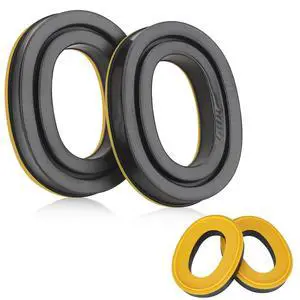Upgraded Gel Ear Pads for 3M WorkTunes Hearing Protector (90541 90542), High Density Noise Reduction Replacement Gel Cups with Adapter Plates for Peltor Sport Tactical 300/500 Headset, 1 Set-Yellow Upgraded Gel Ear Pads for 3M WorkTunes Hearing Protector (90541 90542), High Density Noise Reduction Replacement Gel Cups with Adapter Plates for Peltor Sport Tactical 300/500 Headset, 1 Set-Yellow