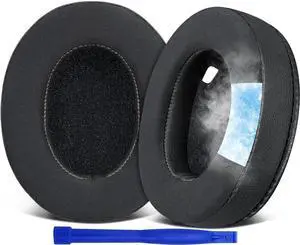 Cooling Earpads for Sony WH-1000XM4 Headphones, Ear Pads Cushions with High-Density Noise Isolation Foam, Added Thickness, Without Affecting Sensor - Black Cooling Earpads for Sony WH-1000XM4 Headphones, Ear Pads Cushions with High-Density Noise Isolation Foam, Added Thickness, Without Affecting Sensor - Black