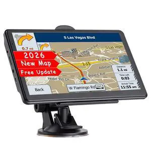 7" GPS Navigator for Car Truck RV, Car GPS Navigation System with 2026 Maps, Free Updates, Voice Guidance, Speed & Red-Light Camera Alerts, Custom Truck Routing, HD Touchscreen 7" GPS Navigator for Car Truck RV, Car GPS Navigation System with 2026 Maps, Free Updates, Voice Guidance, Speed & Red-Light Camera Alerts, Custom Truck Routing, HD Touchscreen