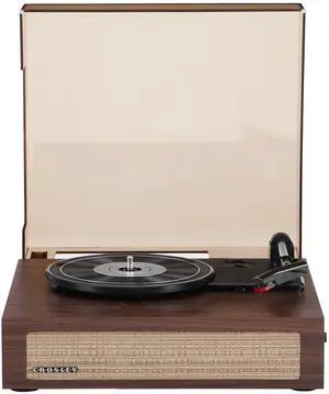 CR6042A-WA Scout Record Player, Walnut | 3-Speed Turntable, Stream Digital Music With Bluetooth In, Built-in Full-Range Stereo Speakers, Aux Input, RCA Output CR6042A-WA Scout Record Player, Walnut | 3-Speed Turntable, Stream Digital Music With Bluetooth In, Built-in Full-Range Stereo Speakers, Aux Input, RCA Output
