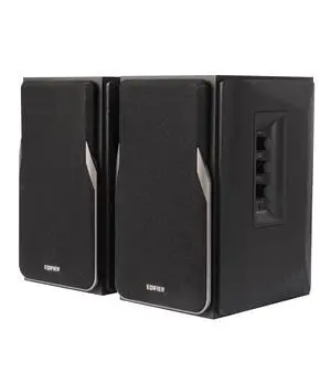 R1380T Powered Bookshelf Speakers, 2.0 Stereo Active Near Field Monitors, Studio Monitor Speaker, 42 Watts RMS (Black) | 2.0 Stereo Active Near Field Monitors, Studio Monitor Speaker R1380T Powered Bookshelf Speakers, 2.0 Stereo Active Near Field Monitors, Studio Monitor Speaker, 42 Watts RMS (Black) | 2.0 Stereo Active Near Field Monitors, Studio Monitor Speaker