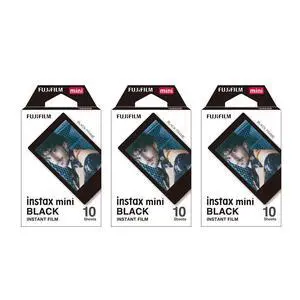 Instax Mini Instant Film BLACK FRAME 3-PACK BUNDLE SET, Film Black Frame (10 x 3) for Mini 90 8 70 7s 50s 25 300 Camera SP-1 Printer Instax Mini Instant Film BLACK FRAME 3-PACK BUNDLE SET, Film Black Frame (10 x 3) for Mini 90 8 70 7s 50s 25 300 Camera SP-1 Printer