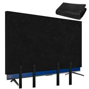 60"65" TV Cover for Moving, Thick Felt Dust Anti-Scratch | TV Screen Cover with Bottom Strap for TV Moving, Home Renovation & Pet Scratch or Other Furniture 60"65" TV Cover for Moving, Thick Felt Dust Anti-Scratch | TV Screen Cover with Bottom Strap for TV Moving, Home Renovation & Pet Scratch or Other Furniture
