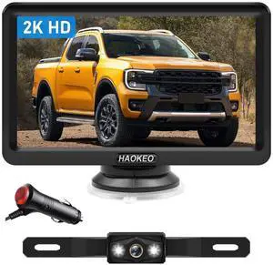 Wired Backup Camera for Truck 7 Inch Monitor Kit Easy to Install in 15 Minutes Starlight Night Vision for Backing Up, HD 2K Rear View Camera with Monitor for Cars Trucks SUVs Wired Backup Camera for Truck 7 Inch Monitor Kit Easy to Install in 15 Minutes Starlight Night Vision for Backing Up, HD 2K Rear View Camera with Monitor for Cars Trucks SUVs