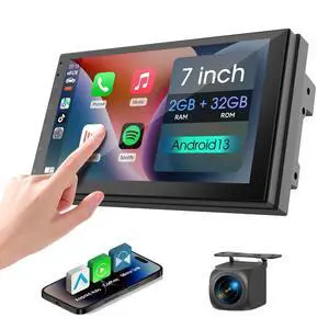 7 inch Car Stereo Double Din with Wireless Carplay&Android Auto,Bluetooth,Channel RCA,Backup Camera,SWC,FM/AM|Apple Carplay Radio Screen for Car Audio Receivers|HD Touchscreen car Audio 7 inch Car Stereo Double Din with Wireless Carplay&Android Auto,Bluetooth,Channel RCA,Backup Camera,SWC,FM/AM|Apple Carplay Radio Screen for Car Audio Receivers|HD Touchscreen car Audio