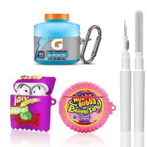 3Pack Cute Airpods 4 Case - 3D Cartoon Funny Food Design Silicone Cover Compatible for Airpods 4th Generation - Cute Case Accessories with Keychain/Cleaner Pen (Blue+Purple+Pink) 3Pack Cute Airpods 4 Case - 3D Cartoon Funny Food Design Silicone Cover Compatible for Airpods 4th Generation - Cute Case Accessories with Keychain/Cleaner Pen (Blue+Purple+Pink)