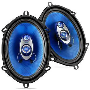 5"x7"/6"x8" 3-Way Triaxial Car Speaker Pair 300W Max/150W RMS, Blue Poly Injection Cone, Butyl Rubber Surround, 1" ASV Voice Coil, 4 Ohm, 80Hz-20kHz - PL573BL 5"x7"/6"x8" 3-Way Triaxial Car Speaker Pair 300W Max/150W RMS, Blue Poly Injection Cone, Butyl Rubber Surround, 1" ASV Voice Coil, 4 Ohm, 80Hz-20kHz - PL573BL