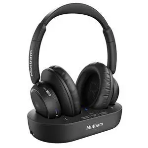Wireless Headphones for TV, TV Headphones Wireless for Seniors | Charging Dock, 65H Playtime, Low Latency, Plug-Play, Optical RCA AUX Bluetooth, Assistive Hearing Headset, Gifts for Elderly Wireless Headphones for TV, TV Headphones Wireless for Seniors | Charging Dock, 65H Playtime, Low Latency, Plug-Play, Optical RCA AUX Bluetooth, Assistive Hearing Headset, Gifts for Elderly