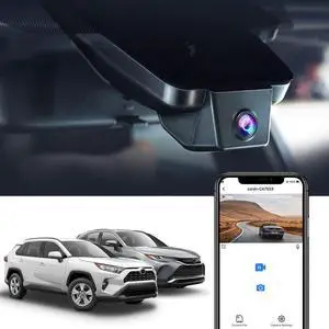 4K Dash Cam Adapts for Toyota RAV4 2019-2021 (Model A, No Vents) & RAV4 Prime Plug-In Hybrid 2021-2025, OEM Style, UHD 2160P Video, WiFi & APP, Loop Recording, G-Sensor, Plug & Play, 64GB Card 4K Dash Cam Adapts for Toyota RAV4 2019-2021 (Model A, No Vents) & RAV4 Prime Plug-In Hybrid 2021-2025, OEM Style, UHD 2160P Video, WiFi & APP, Loop Recording, G-Sensor, Plug & Play, 64GB Card