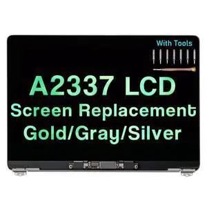 Screen Replacement for MacBook Air M1 A2337 2020 2021 13" EMC 3598 MGN63 MGN93 MGND3 MGN73 MGNA3 MGNE3 LCD Display Assembly Kit (Space Gray) Screen Replacement for MacBook Air M1 A2337 2020 2021 13" EMC 3598 MGN63 MGN93 MGND3 MGN73 MGNA3 MGNE3 LCD Display Assembly Kit (Space Gray)