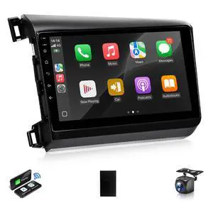 Car Stereo for Honda Civic 2012 to 2015 Wireless Apple Carplay | Android Auto Radio for Honda Civic Car Play With 5G WiFi GPS Navigation FM RDS EQ DSP Audio Receiver SWC AHD Camera, 2+32GB Car Stereo for Honda Civic 2012 to 2015 Wireless Apple Carplay | Android Auto Radio for Honda Civic Car Play With 5G WiFi GPS Navigation FM RDS EQ DSP Audio Receiver SWC AHD Camera, 2+32GB