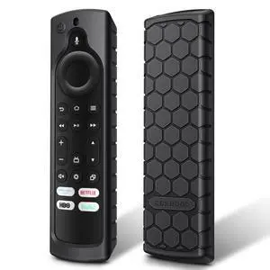 Silicone Case for Fire TV Alexa Voice Remote Enhanced, Black | Fire TV Stick 4K Max (2nd Gen)/Toshiba/Insignia/Pioneer/2-Series/4-Series/Omni Remote, Shockproof Cover, Anti Slip Silicone Case for Fire TV Alexa Voice Remote Enhanced, Black | Fire TV Stick 4K Max (2nd Gen)/Toshiba/Insignia/Pioneer/2-Series/4-Series/Omni Remote, Shockproof Cover, Anti Slip