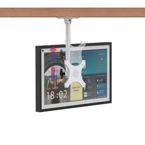 Under Cabinet Mount for Show 15, Height Adjustable | Aluminum, Height Adjustable, Swivel Left to Right, Up and Down Tilt, 360° Rotation, Also Fits Show 21, Silver Under Cabinet Mount for Show 15, Height Adjustable | Aluminum, Height Adjustable, Swivel Left to Right, Up and Down Tilt, 360° Rotation, Also Fits Show 21, Silver
