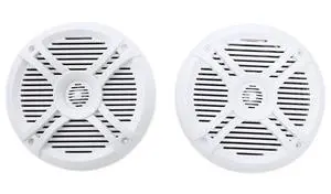 RMSTS65W Pair 800W 6.5" 2-Way Marine Boat Speakers, 4 Ohm, White, Waterproof, PEI Dome Tweeter, High Power Handling for Marine and Outdoor Use RMSTS65W Pair 800W 6.5" 2-Way Marine Boat Speakers, 4 Ohm, White, Waterproof, PEI Dome Tweeter, High Power Handling for Marine and Outdoor Use