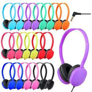 Bulk Classroom Headphones for Students School 20 Pack,Wired | Wholesale Headphones Class Set 3.5mm Jack for Chromebook Laptop PC Computer (10 Mixed Colors) Bulk Classroom Headphones for Students School 20 Pack,Wired | Wholesale Headphones Class Set 3.5mm Jack for Chromebook Laptop PC Computer (10 Mixed Colors)