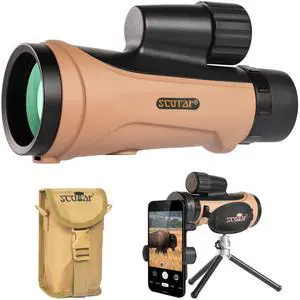 12x50 Monocular Telescope - FMC Fogproof, IP67 Waterproof Hand Held Telescope - BAK4 Phase and Dielectric Coated Prism - Adventure Accessories Set: Bag, Smartphone Adapter, Mini Tripod 12x50 Monocular Telescope - FMC Fogproof, IP67 Waterproof Hand Held Telescope - BAK4 Phase and Dielectric Coated Prism - Adventure Accessories Set: Bag, Smartphone Adapter, Mini Tripod