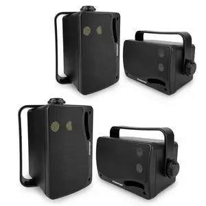 3.5" Outdoor Bluetooth Speakers Wired Waterproof, 400W 3 Way Upgrade Premium Wall Mount Speakers, Durable Mountable Loud Sound System for Patio Indoor Deck Garage (Black 2 Pairs) 3.5" Outdoor Bluetooth Speakers Wired Waterproof, 400W 3 Way Upgrade Premium Wall Mount Speakers, Durable Mountable Loud Sound System for Patio Indoor Deck Garage (Black 2 Pairs)