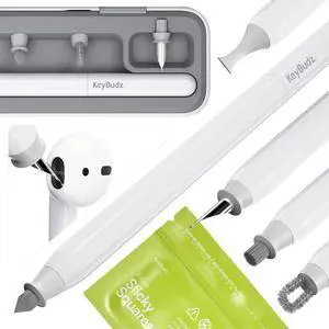 Air Care 2.0 AirPods Cleaning Kit - Patented Multi-Tool Cleaner with Interchangeable Brush Tips for AirPods, iPhone and Apple Devices with Sticky Squares Putty, Hard Case and Travel Pouch Air Care 2.0 AirPods Cleaning Kit - Patented Multi-Tool Cleaner with Interchangeable Brush Tips for AirPods, iPhone and Apple Devices with Sticky Squares Putty, Hard Case and Travel Pouch