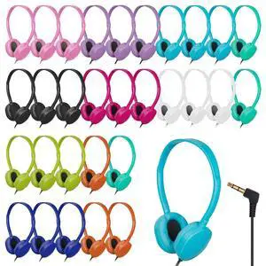 30 Pack Bulk Headphones Multi Color for Classroom School,Wholesale Durable Earphones Class Set for Students Teens Children and Adult | For Classroom School 30 Pack Bulk Headphones Multi Color for Classroom School,Wholesale Durable Earphones Class Set for Students Teens Children and Adult | For Classroom School