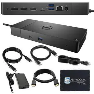 Dell WD19 130W Docking Station Bundle with 130W Power Adapter + HDMI Cable + DisplayPort Cable + USB-C Cable + Microfiber Cloth Included Dell WD19 130W Docking Station Bundle with 130W Power Adapter + HDMI Cable + DisplayPort Cable + USB-C Cable + Microfiber Cloth Included