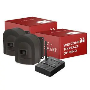 1/2 Mile Hosmart Driveway Alarm Wireless Sensor System | Driveway Sensor Alert System Weatherproof Security Outdoor Motion Sensor & Detector Protect Outdoor/Indoor Property (1 Receiver & 2 Sensors) 1/2 Mile Hosmart Driveway Alarm Wireless Sensor System | Driveway Sensor Alert System Weatherproof Security Outdoor Motion Sensor & Detector Protect Outdoor/Indoor Property (1 Receiver & 2 Sensors)