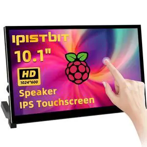 Raspberry Pi Screen, 10.1 Inch Touchscreen Monitor, IPS 1024×600, Dual Built-in Speakers, HDMI Portable Monitor Compatible with Raspberry Pi 5/4/3/Zero,Driver Free Raspberry Pi Screen, 10.1 Inch Touchscreen Monitor, IPS 1024×600, Dual Built-in Speakers, HDMI Portable Monitor Compatible with Raspberry Pi 5/4/3/Zero,Driver Free