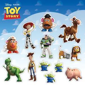 Disney Toy Story Decals - Set of 12 Woody Buzz Lightyear Jessie Bullseye Alien Vinyl Stickers for Car Laptop Computer Kids Water Bottle Outdoor Waterproof Disney Toy Story Decals - Set of 12 Woody Buzz Lightyear Jessie Bullseye Alien Vinyl Stickers for Car Laptop Computer Kids Water Bottle Outdoor Waterproof
