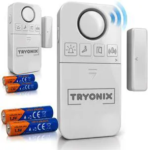 Door Alarms When Opened for Kids & Elderly 130 dB Loud Door & Window Alarm, 1.2 Wide Gap Sensor, Instant & Delay Alerts, 3 Volume Levels, AAA Batteries Included, Low Battery Alert, 2 Pack Door Alarms When Opened for Kids & Elderly 130 dB Loud Door & Window Alarm, 1.2 Wide Gap Sensor, Instant & Delay Alerts, 3 Volume Levels, AAA Batteries Included, Low Battery Alert, 2 Pack