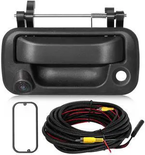 Tailgate Handle Rear Backup Camera for 2004-2016 Ford F150 F250 F350 F450 F550 Super Duty Explorer Lobo, Lincoln Mark LT Tailgate Latch Door Handle Reverse Back Up Camera RCA Connector w/Key Hole Tailgate Handle Rear Backup Camera for 2004-2016 Ford F150 F250 F350 F450 F550 Super Duty Explorer Lobo, Lincoln Mark LT Tailgate Latch Door Handle Reverse Back Up Camera RCA Connector w/Key Hole