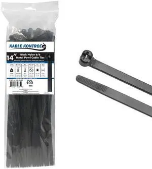 Metal Pawl Cable Ties, 14 Inch 100 Pcs, 120 Lbs Test Black | Metal Tooth, Stainless Steel Toothed Self-Locking Ties, UV Resistant Steel Barb Zip Ties for Indoor & Outdoor Use Metal Pawl Cable Ties, 14 Inch 100 Pcs, 120 Lbs Test Black | Metal Tooth, Stainless Steel Toothed Self-Locking Ties, UV Resistant Steel Barb Zip Ties for Indoor & Outdoor Use