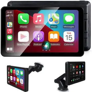 Wireless CarPlay Screen Android Auto for Car, 7" Car Stereo Touch Screen Naivgation Portable CarPlay Bluetooth Mirror Link, Siri, AirPlay, AUX, Voice Assistant for All Vehicles Wireless CarPlay Screen Android Auto for Car, 7" Car Stereo Touch Screen Naivgation Portable CarPlay Bluetooth Mirror Link, Siri, AirPlay, AUX, Voice Assistant for All Vehicles